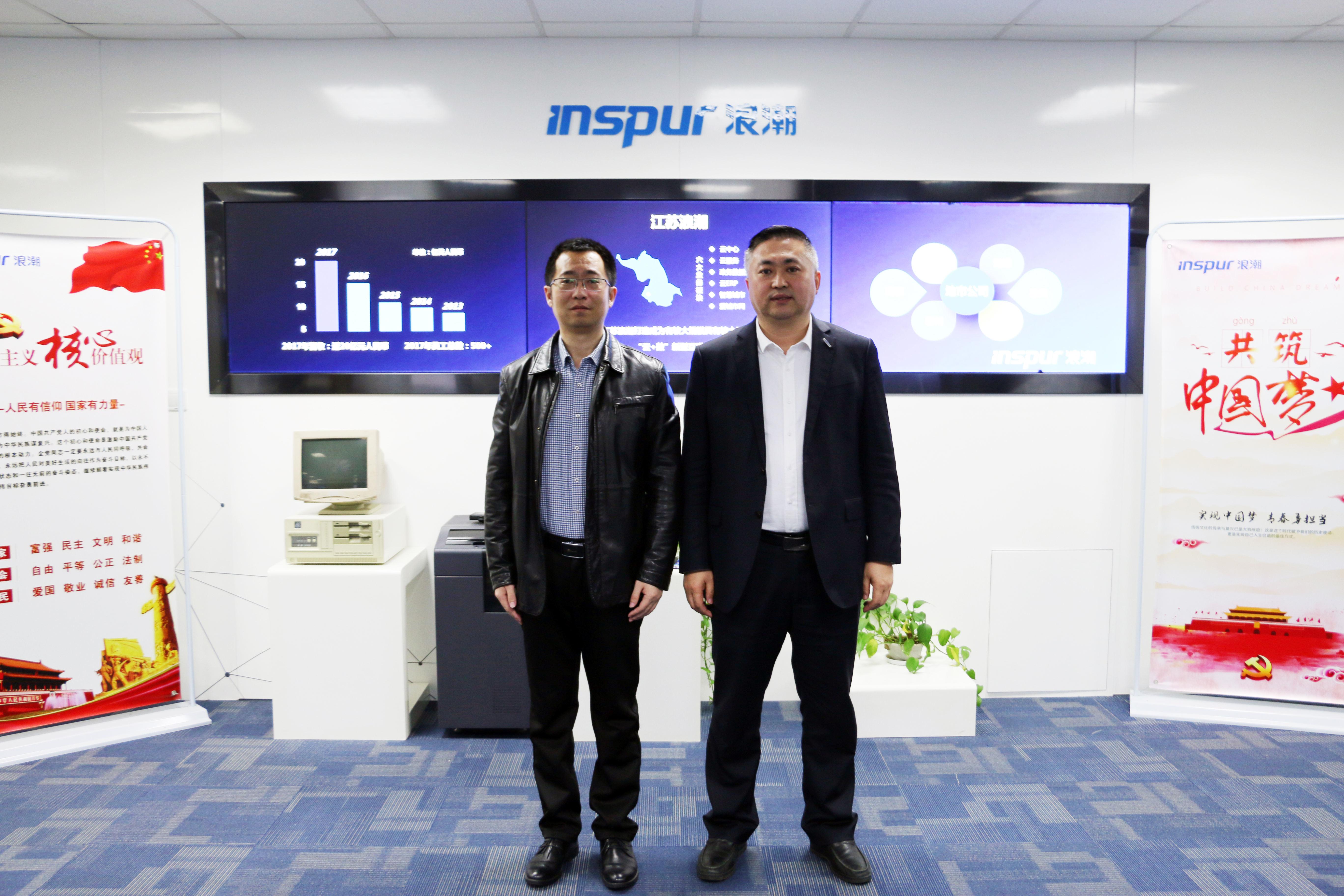 悦达网科总经理周铭一行拜访浪潮集团江苏公司